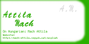 attila mach business card